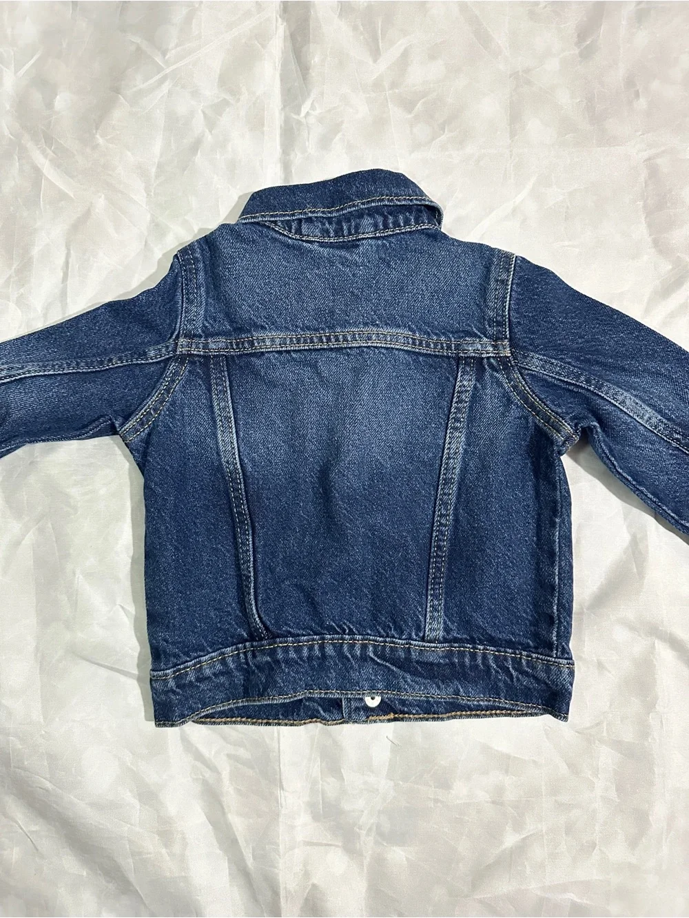 Old Navy Kids Blue Denim Button-Front Jacket